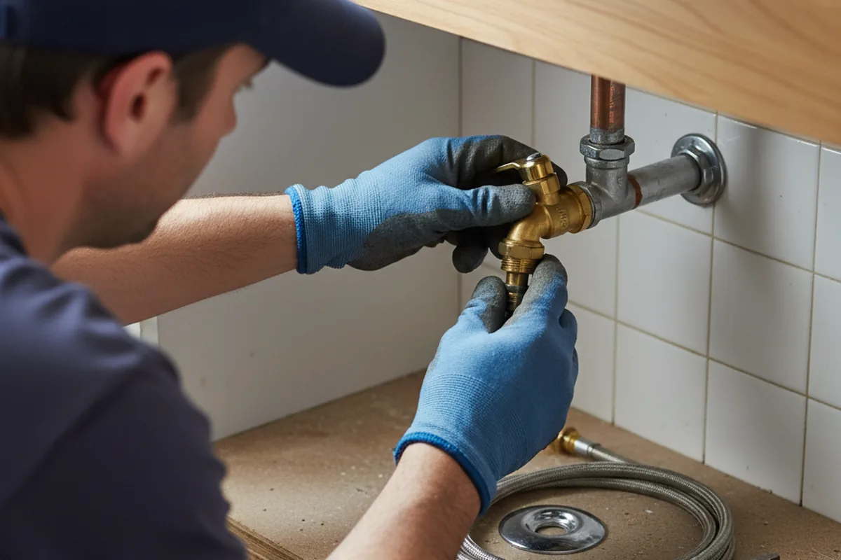 Shutoff valve and fitting work during Repiping in Three Rivers